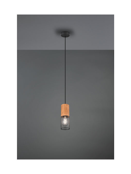 Trio Lighting Tosh Висящо Осветително Тяло Кафяв с Цокъл E27 10x150см.