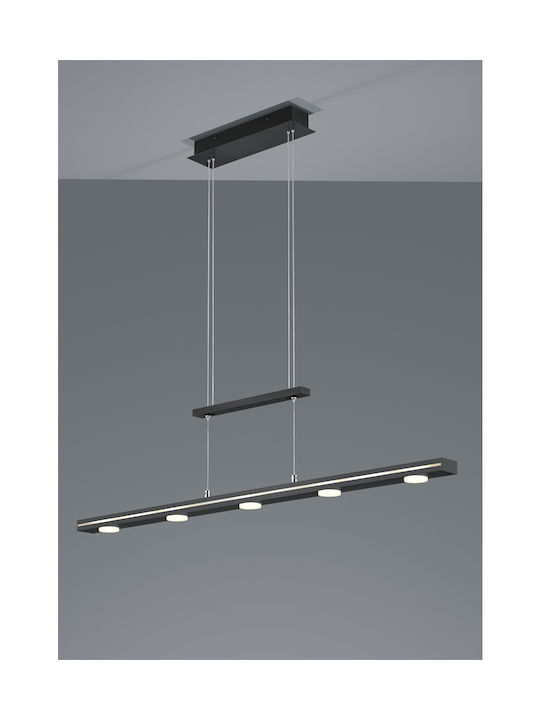 Trio Lighting Lacal Регулируема Висящо Осветително Тяло Черен Rail 100x8см.