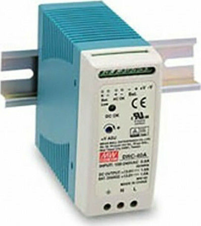 Mean Well DRC-40A DIN Rail UPS Power Supply 2.9A/13.8V/40W