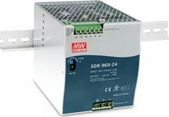 Mean Well Τροφοδοτικό Ράγας 24V Ισχύος 960W SDR960-24