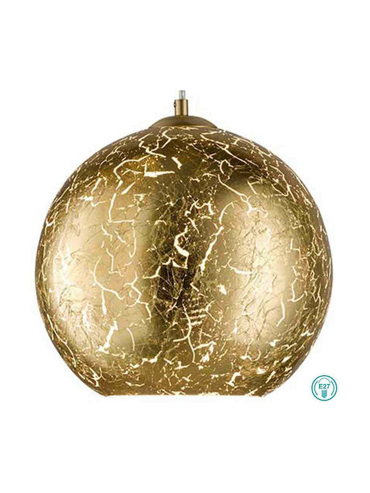 Wofi Fara Pendant Light Gold with Socket E27 30cm