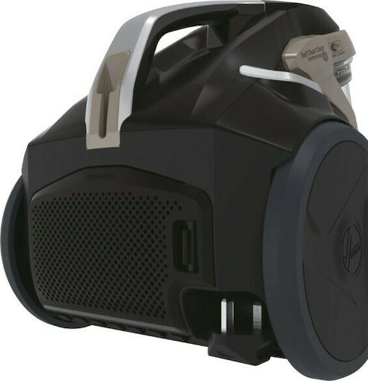 Hoover HP720PET 011 Ηλεκτρική Σκούπα 850W με Κάδο 2lt Μαύρη