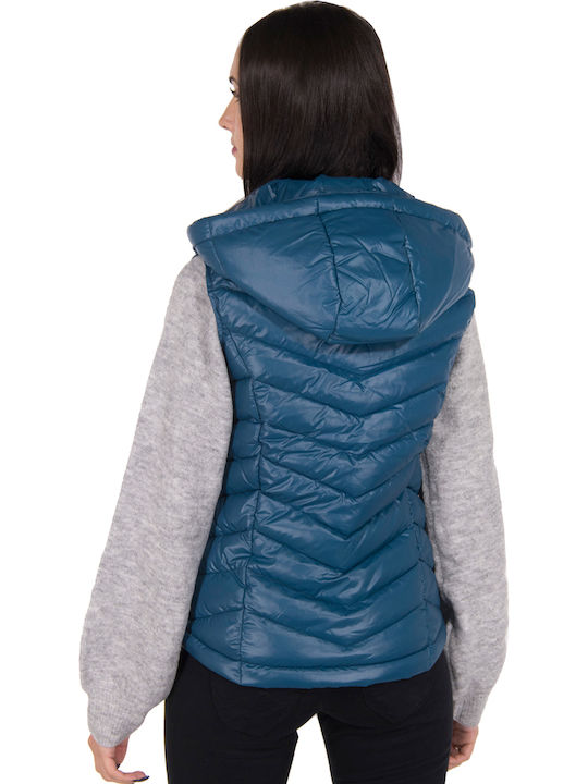 Pepe Jeans Marian Sleeveless Jacket Puffer Navy Blue