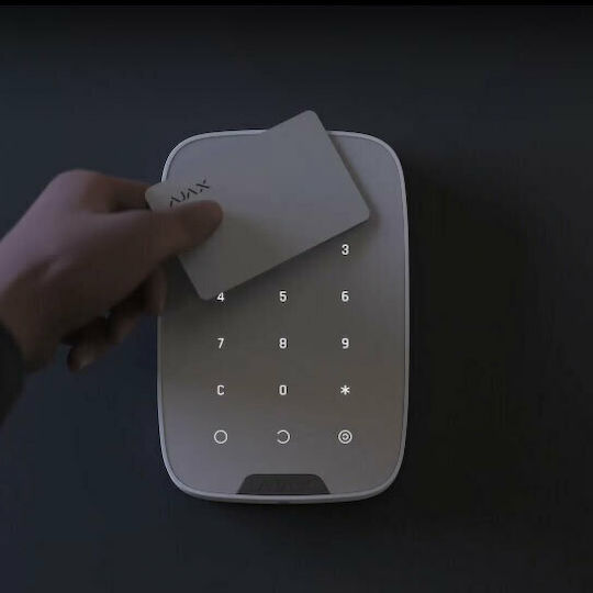 Ajax Systems KeyPad Plus Wireless Security Access-Control Keypad Touch Black 26077.83.BL1
