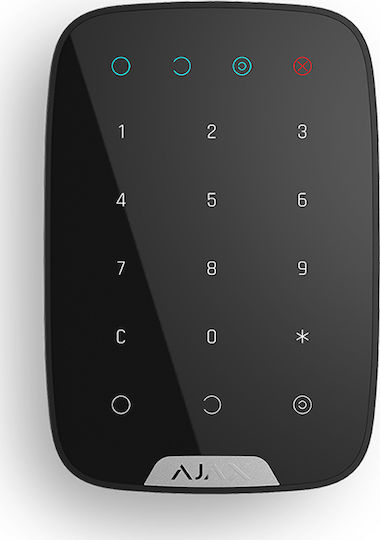 Ajax Systems KeyPad Plus Wireless Security Access-Control Keypad Touch Black 26077.83.BL1