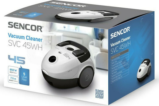 Sencor SVC 45WH-EUE3 Staubsauger 850W Eingetütet 1.5Es Weiß