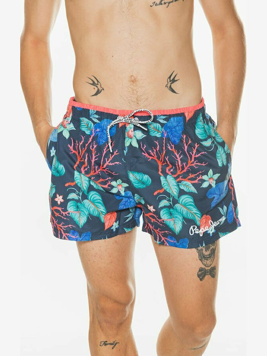 Dubar Men's Swimwear Shorts Indigo Floral