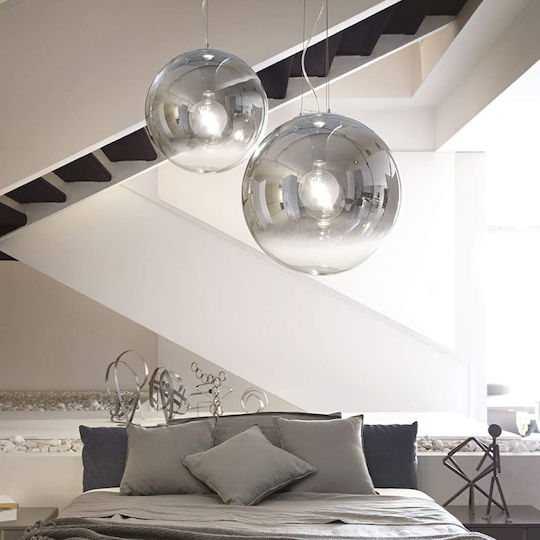 Ideal Lux Mapa Fade SP1 Lustră Argintiu cu Dulie E27 40x40x135cm.