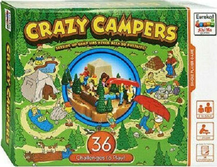 Επιτραπέζιο Παιχνίδι Ah! Ha Crazy Campers για 1 Παίκτη 6+ Ετών (EN) Eureka