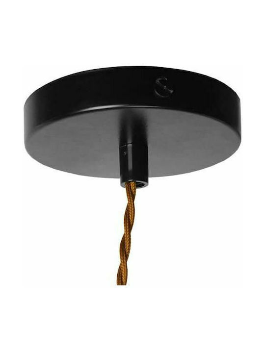GloboStar Spout Κρεμαστό Φωτιστικό Μαύρο με Ντουί E27 5x7.5x20εκ.