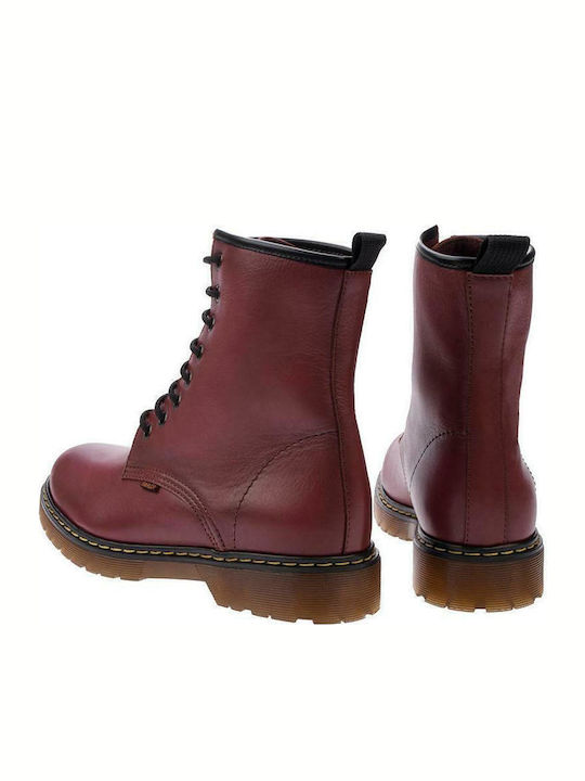 Ghete Dama Bocanci Din Piele Burgundy