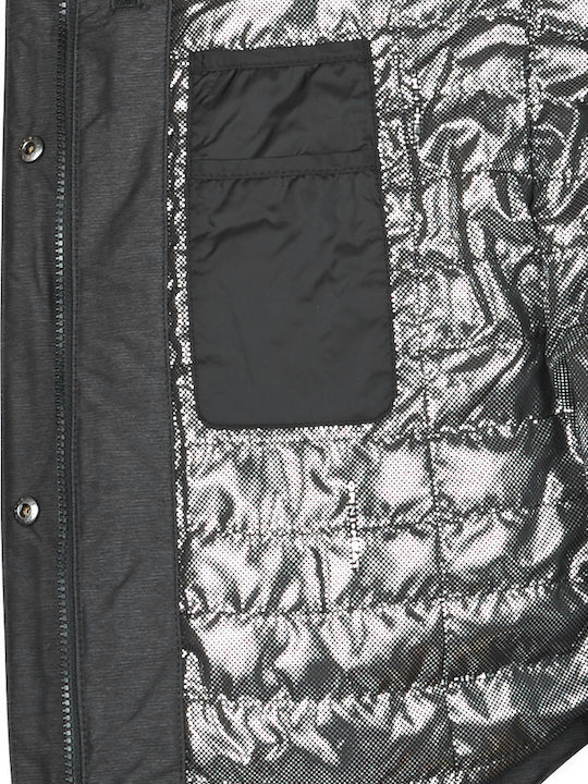 Carson Women's Long Parka Jacket for Winter with Hood Black