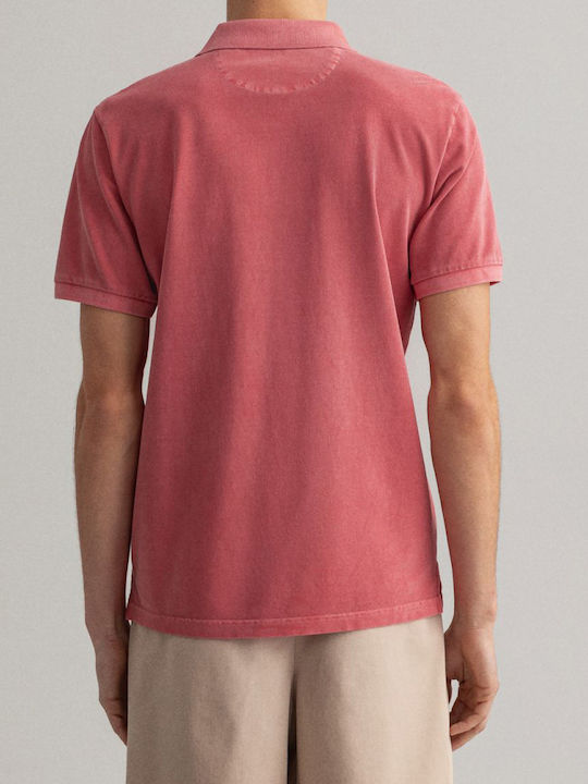 Gant Men's Short Sleeve Blouse Polo Pink