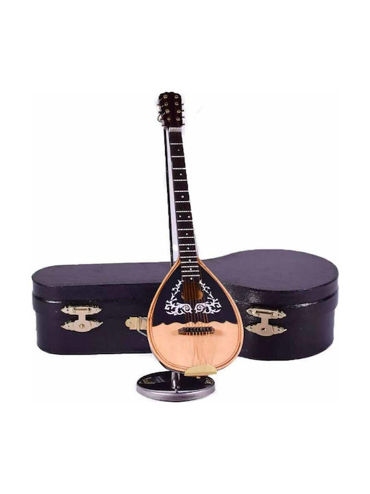 SP Souliotis Decorative Musical Instrument Wooden Bouzouki 5x3x16cm