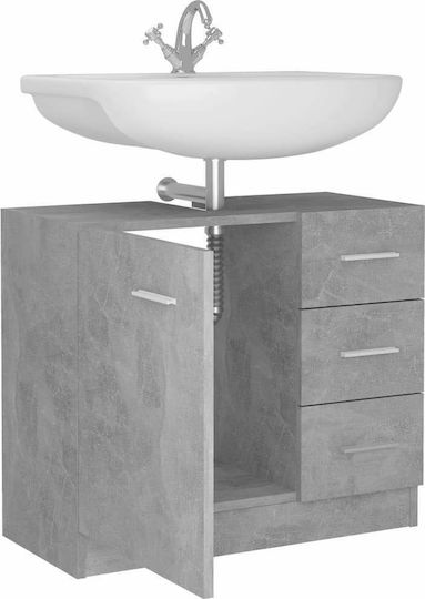 vidaXL Πάγκος χωρίς Νιπτήρα Μ63xΒ30xΥ54cm Γκρι vidaXL Πάγκος χωρίς Νιπτήρα Μ63xΒ30xΥ54cm Γκρι