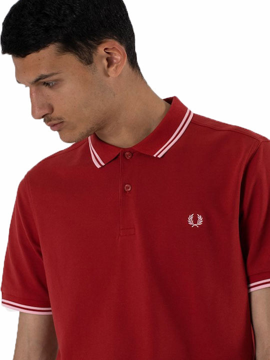 Polo Kurzarmbluse Rot