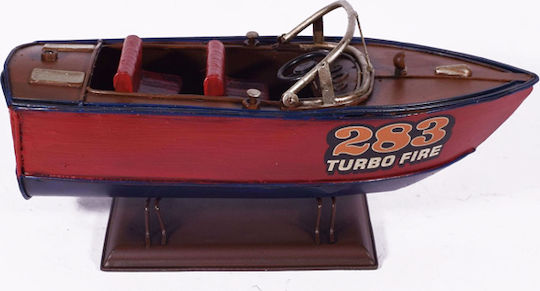 SP Souliotis Античен Декоративна лодка Металик 24x10x10см 1бр