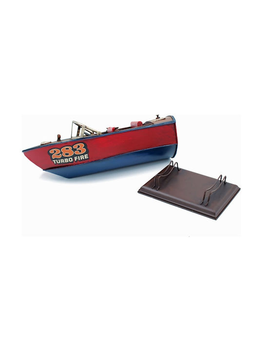 SP Souliotis Vintage Metallic Miniature Ship 24x10x10cm