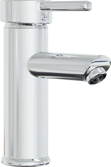 vidaXL Waschtisch mit Waschbecken, Spiegel & Säule L41xB38.5xH46cm Weiß