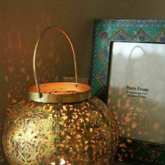 Synchronia Felinar Metalic De masă Gold / Grey 18x18x17buc 1buc