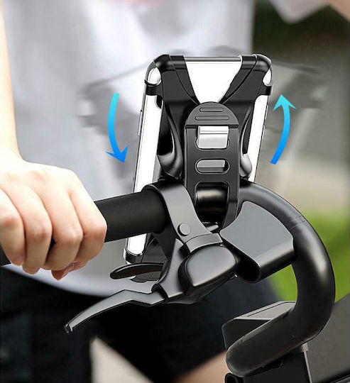 Usams US-ZJ053 Bicycle Mobile Phone Holder Rubber Black