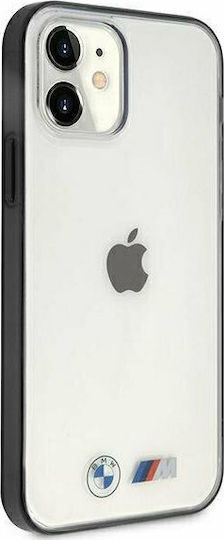 BMW Sandblast Umschlag Rückseite Silikon Transparent (iPhone 12 mini)