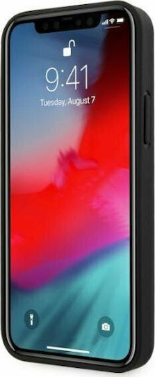BMW Leather Perforate Sides Back Cover Δερμάτινο Μαύρο (iPhone 12 / 12 Pro)