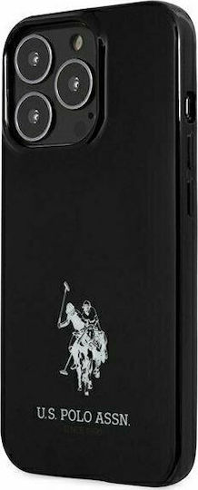 U.S. Polo Assn. Horses Logo Back Cover Πλαστικό Μαύρο (iPhone 13 Pro)