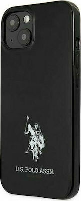 U.S. Polo Assn. Horses Logo Back Cover Πλαστικό Μαύρο (iPhone 13)