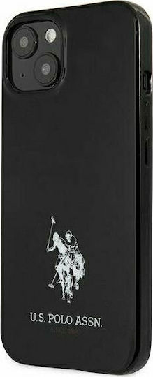 U.S. Polo Assn. Horses Logo Back Cover Plastic Black (iPhone 13 mini)