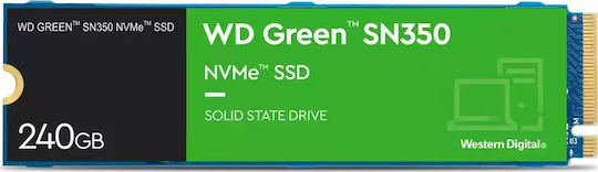 Western Digital Green SN350 SSD 240GB M.2 NVMe PCI Express 3.0 WDS240G2G0C
