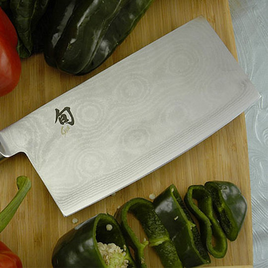 Kai Shun Nakiri Messer aus Damaszener Stahl 18cm