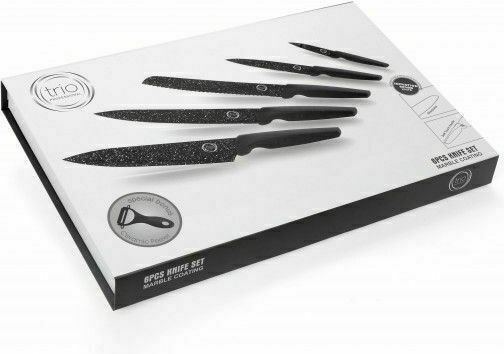 Cryspo Trio Pro-X Σετ Μαχαίρια από Ανοξείδωτο Ατσάλι 6τμχ