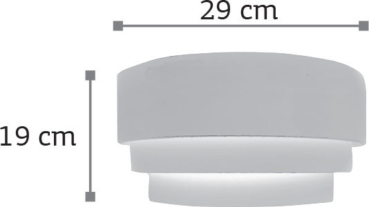 Inlight Modern Lamp Wall with Socket E14 White 29cm