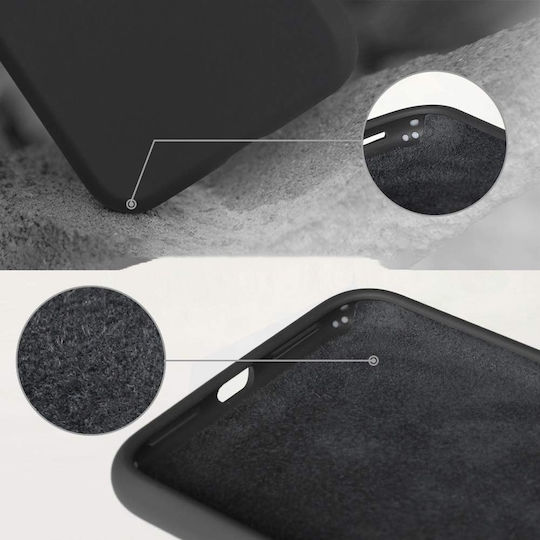 Matt Back Cover Σιλικόνης 1.2mm Μαύρο (iPhone XR)