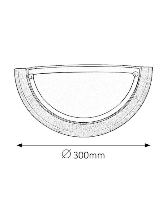 Rabalux Ufo Classic Lamp Wall with Socket E27 Brown 32x17x9cm