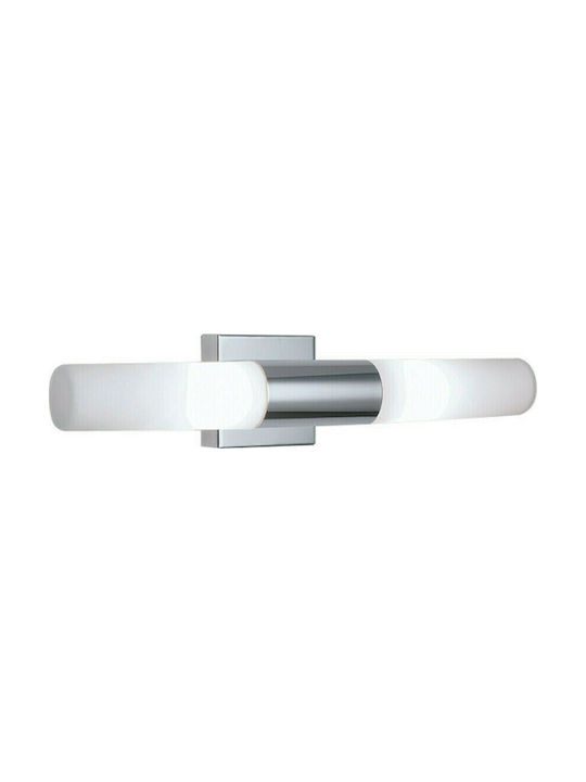 Viokef Seldon Modern Lamp Bathroom with Socket G9 Silver 11x8x80cm