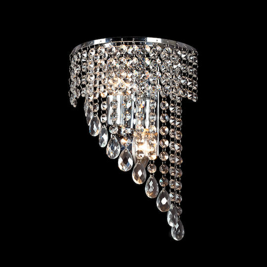 Elmark Inna Vintage Lamp Wall with Socket E14 Silver 210cm