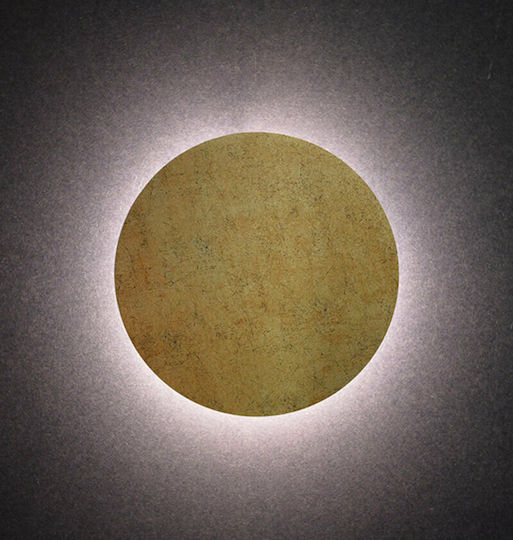 Aca Eclipse Modern Lumină de Perete cu LED Integrat și Lumină Alb Cald Maro 40cm