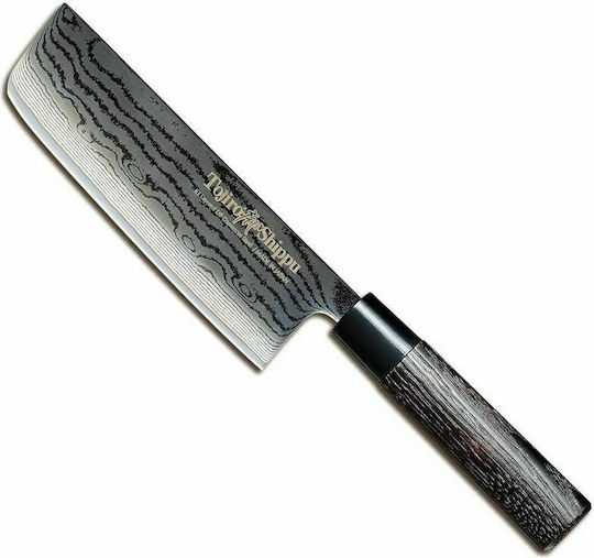 Tojiro Shippu Μαχαίρι Nakiri από Δαμασκηνό Ατσάλι Black, Tojiro 16.5cm