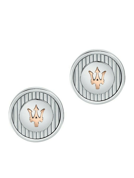 Maserati Cufflinks from Silver in Rose Gold Color