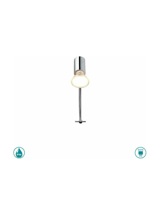 Trio Lighting Giada Modern Lamp Bathroom with Socket GU10 Silver 5.4x5cm