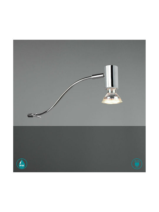 Trio Lighting Giada Modern Lamp Bathroom with Socket GU10 Silver 5.4x5cm