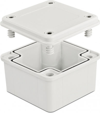DeLock Elektrisches Gehäuse für Außenmontage Wasserdicht IP65 in Gray Farbe