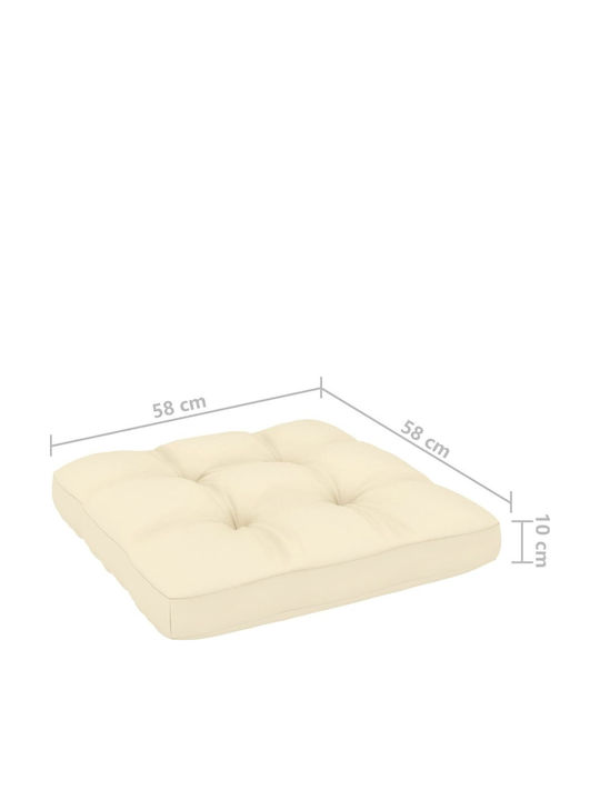 Bench Outdoor from Pallets with Pillows 70x70x67cm