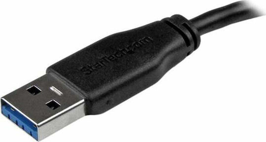 StarTech Regular USB 3.0 to micro USB Cable Μαύρο 3m (USB3AUB3MS)