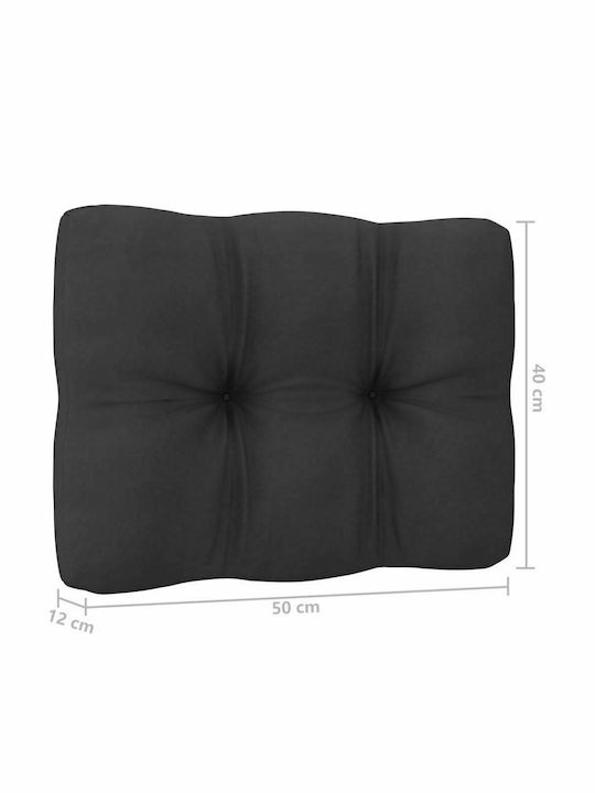 Two-Seater Sofa Outdoor from Pallets with Pillows 140x70x67cm