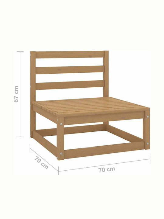Bench Outdoor from Pallets 70x70x67cm
