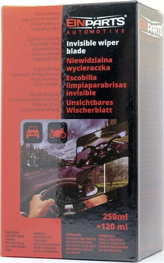 Υγρο Απωθητικο Βροχης Επαγγελματικο 250ml + Συμπυκνωμενο Καθαριστικο Παρμπριζ Invisible Wiper Einparts 1 Σετ