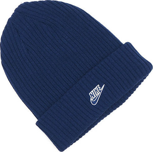 Sportswear Fisherman Beanie Ανδρικός Σκούφος με Rib Πλέξη σε Μπλε χρώμα